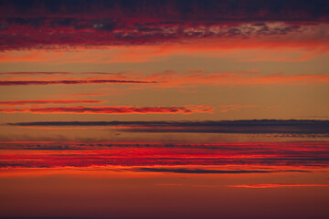 Beautiful sky with cloud before sunset