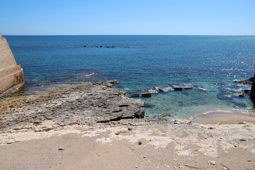 mediterranean sea in syracusa in sicily (italy)