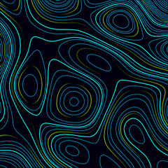 Topographic map. Contour abstract background. Vector illustration.