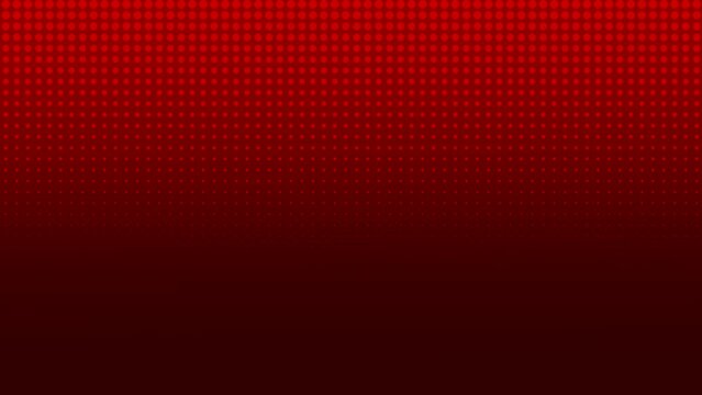 red background with dots