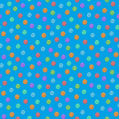 Sewing buttons. Watercolor seamless pattern with sewing multicolored buttons. Design for textiles, seamstresses, scrapbooking, postcards, website backgrounds, stationery.