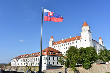 Fototapeta Zamek, Bratysława, Słowacja, zabytkowy, gród, symbol narodowy, obraz
