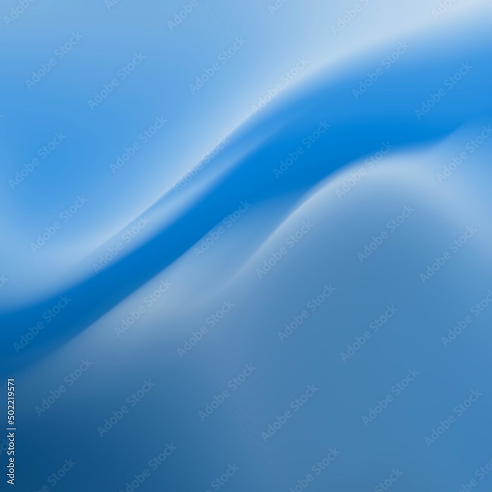 Wall mural abstract blue background, beautiful lines and blur