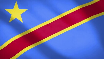 Democratic Republic of the Congo Flag