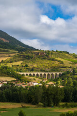 Landscape  near Compeyre, Midi-Pyrenees, Departement Aveyron, France