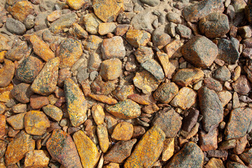Pebble stones at the sea