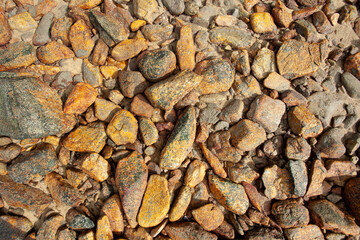 Pebble stones at the sea