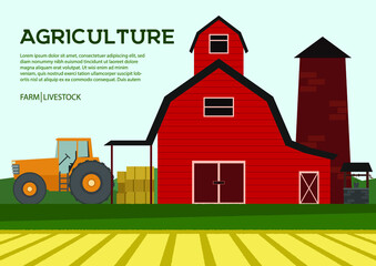 agriculture template , vector illustration