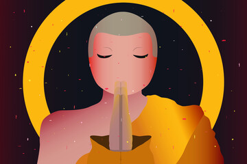 relax time with flat winter poster, flat vector illustration.