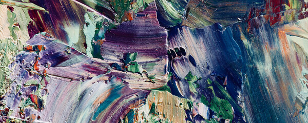 Color texture. Hand drawn oil painting on canvas. Abstract art background. Modern, contemporary art. Colorful canvas. Wall decor background	
