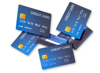 credit card isolated on white