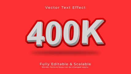 400K 3D Vector Text Effect Fully Editable High Quality