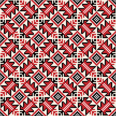 Ukrainian folk seamless pattern design.  Ethnic tradininal embroidery ornament of vyshyvanka.