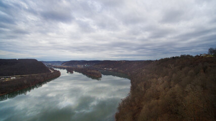 Ohio River and Clouds