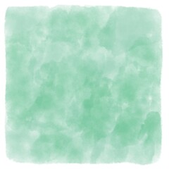 Fototapeta na wymiar Green pastel watercolor sky texture background.