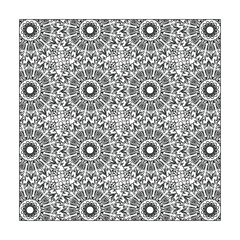 Seamless pattern floral ornament.