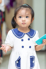 Portrait asian smiling little girls