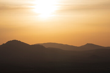 Obraz premium Sunset in the mountains. Nice soft light