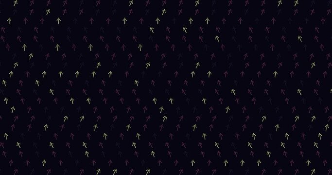 Geometric pattern background in loop. Simple minimal abstract background with geometric elements