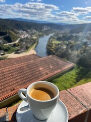 River and coffee