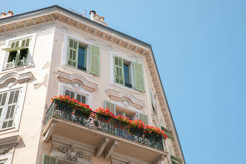 french style building in the old town, south franc, Nice