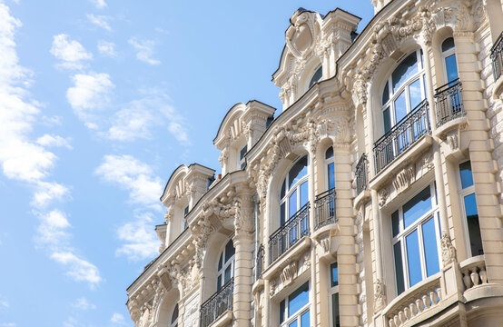 french style building in the old town, south franc, Nice