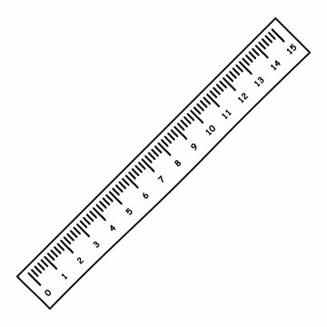 recommend clip art: hand drawn of straight ruler vector icon isolated on white background