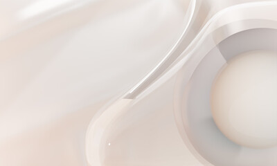 Fototapeta premium Abstract liquid glass background 3D shape. 3D illustration rendering.