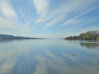 lake and clouds