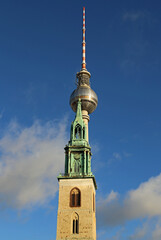 Two towers vertical - TV Tower - Berlin, Germany