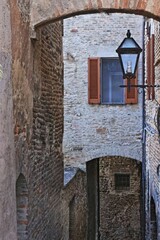 Fototapeta na wymiar Montefalco, villaggio medievale umbro