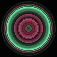 seamless pink circle pattern creative ornamental design dark background	