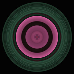 Obraz premium seamless pink circle pattern creative ornamental design dark background 