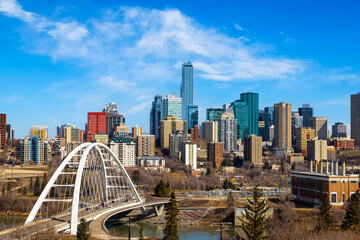 Downtown Skyline in Edmonton, Capital City of Alberta, Canada - 502254510