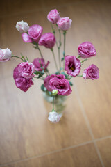 beautiful bouquet of bright pink flowers