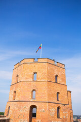 Tower Of Gediminas In Vilnius. Historic Symbol Of The City Of Vilnius And Of Lithuania Itself
