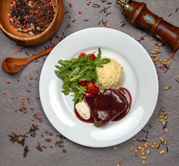 duck breast with sauce