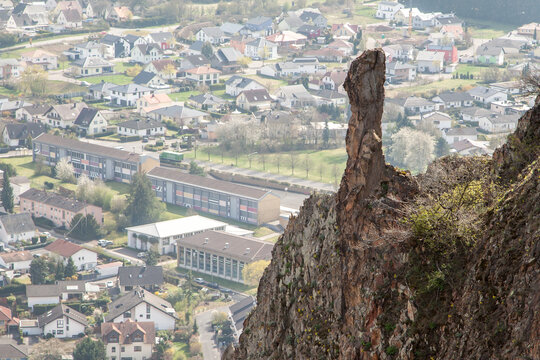 Rotenfels Bad M&uuml;nster am Stein-Ebernburg, Rheinland-Pfalz, Deutschland
