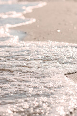 Background with sand and wave