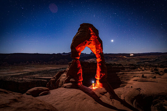 Delicate Arch by Lantern