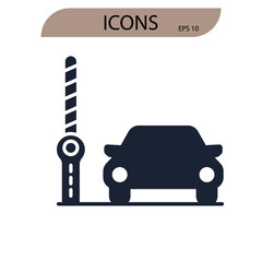 checkpoint icons  symbol vector elements for infographic web