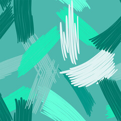 Abstract colored seamless background of doodle. Multicolored doodles are drawn with a felt pen randomly. Vector drawing. Kid graphic. Abstract bright wallpaper.