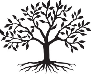 Fototapeta premium Tree SVG, Family Tree SVG, Tree of Life SVG, Tree silhouette svg bundle, tree svg, tree silhouette svg, tree clipart, cutting files 
