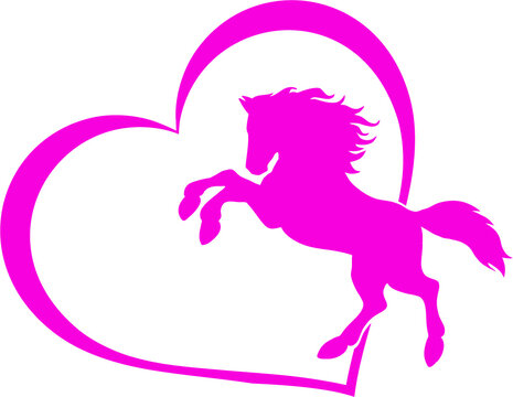 Horse SVG Heart SVG, Digital Download Horse SVG, I Love Horses Svg