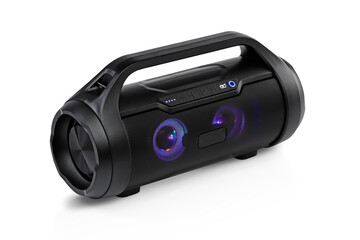 Fototapeta premium Bluetooth speaker isolated on white background