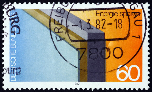 Postage stamp Germany 1982 energy conservation