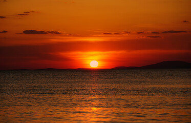 Fiery skies and the concept of global warming and climate change one Earth
