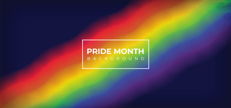 Pride Month Banner Pride Month Background On Pride Month Colorful Rainbow Concept LGBT 