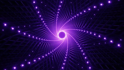 Obraz premium 3D Rendering. Cyberspace abstraction. Futuristic Technology Digital Abstraction. Technological and connection motion background. Simple bright background, sci fi structure