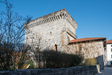 Lesaka  Navarre - Basque country   Cityscape on Sunday of carnival festival.